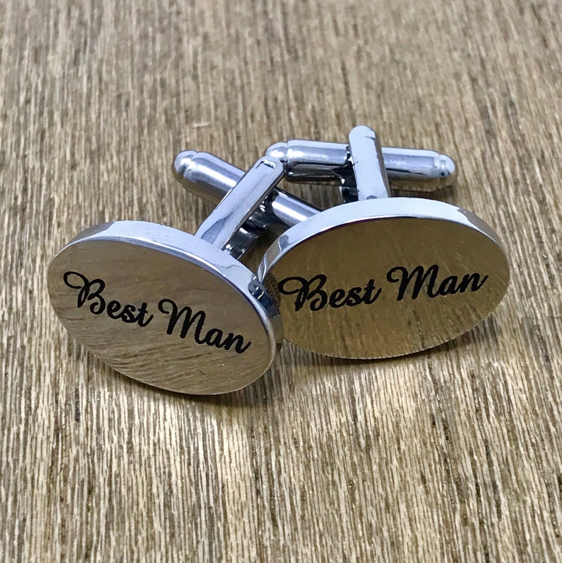 Groomsmen Cufflinks Groomsmen Gifts Engraved Cuff Links for Etsy