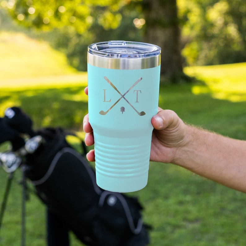 Teal golf cup for women