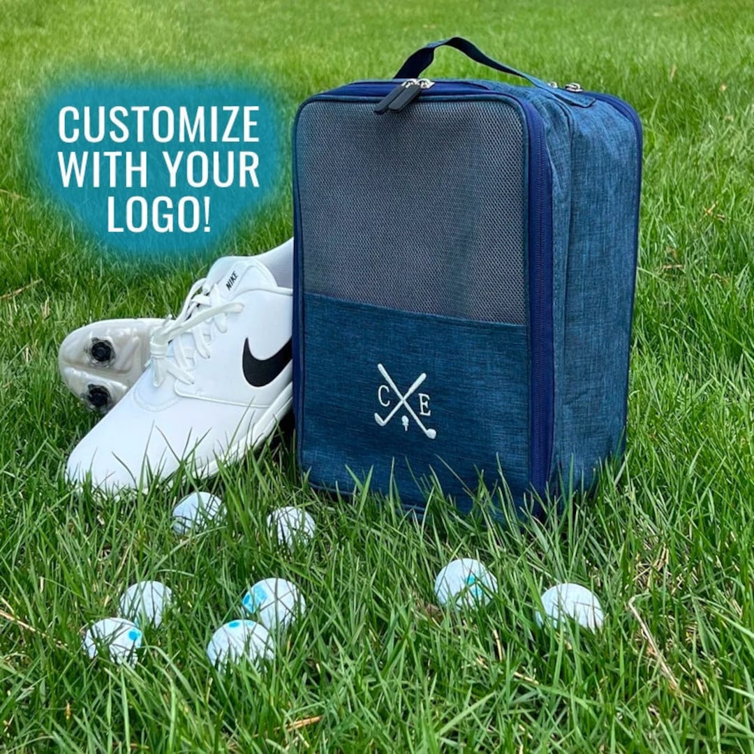 Custom Logo Golf Shoe Bag, Golf Tournament Prize, Personalized Golf