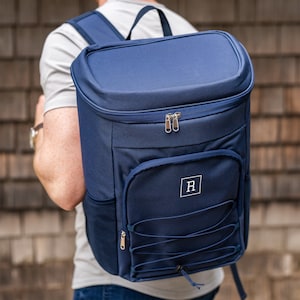 Backpack Cooler Personalized, Unique Gift for Him, Christmas Gifts, Custom Cooler Bag for Men, Insulated Cooler Bag with Embroidered Name