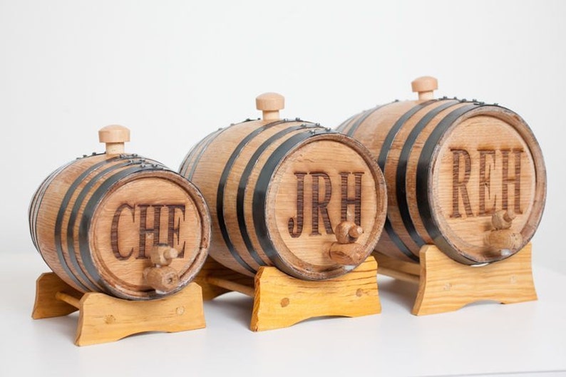 1 Liter Personalized Mini Whiskey Barrel Perfect Home