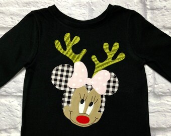 Christmas Holiday Antler MINNIE MOUSE Shirt