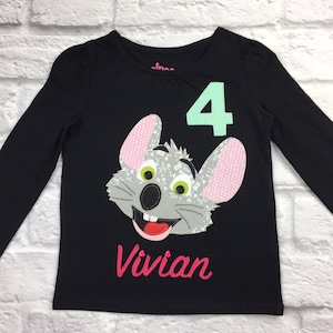 Chuck E Cheese Girl Boy Birthday Shirt Personalized