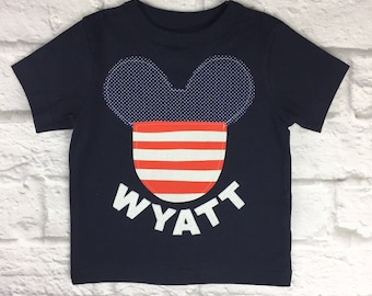 MICKEY MOUSE Forth of July Boy Shirt