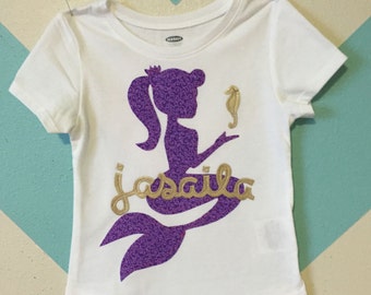 Mermaid - Personalized Mermaid Birthday SHIRT