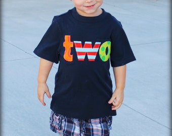 Boy Birthday Age and Name Shirt