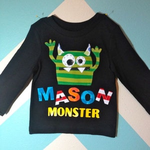 Your Little Monster Shirt with Name image 2
