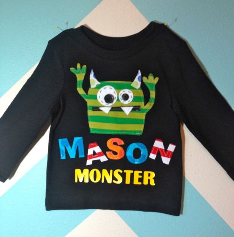 Your Little Monster Shirt with Name image 2