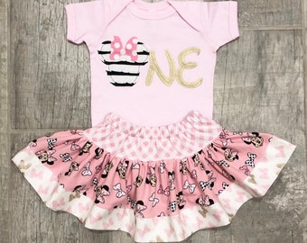 Minnie Mouse Pretty in Pink and Gold Set