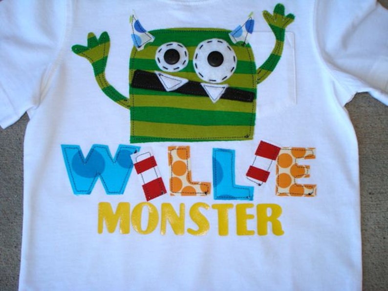 Your Little Monster Shirt with Name image 3