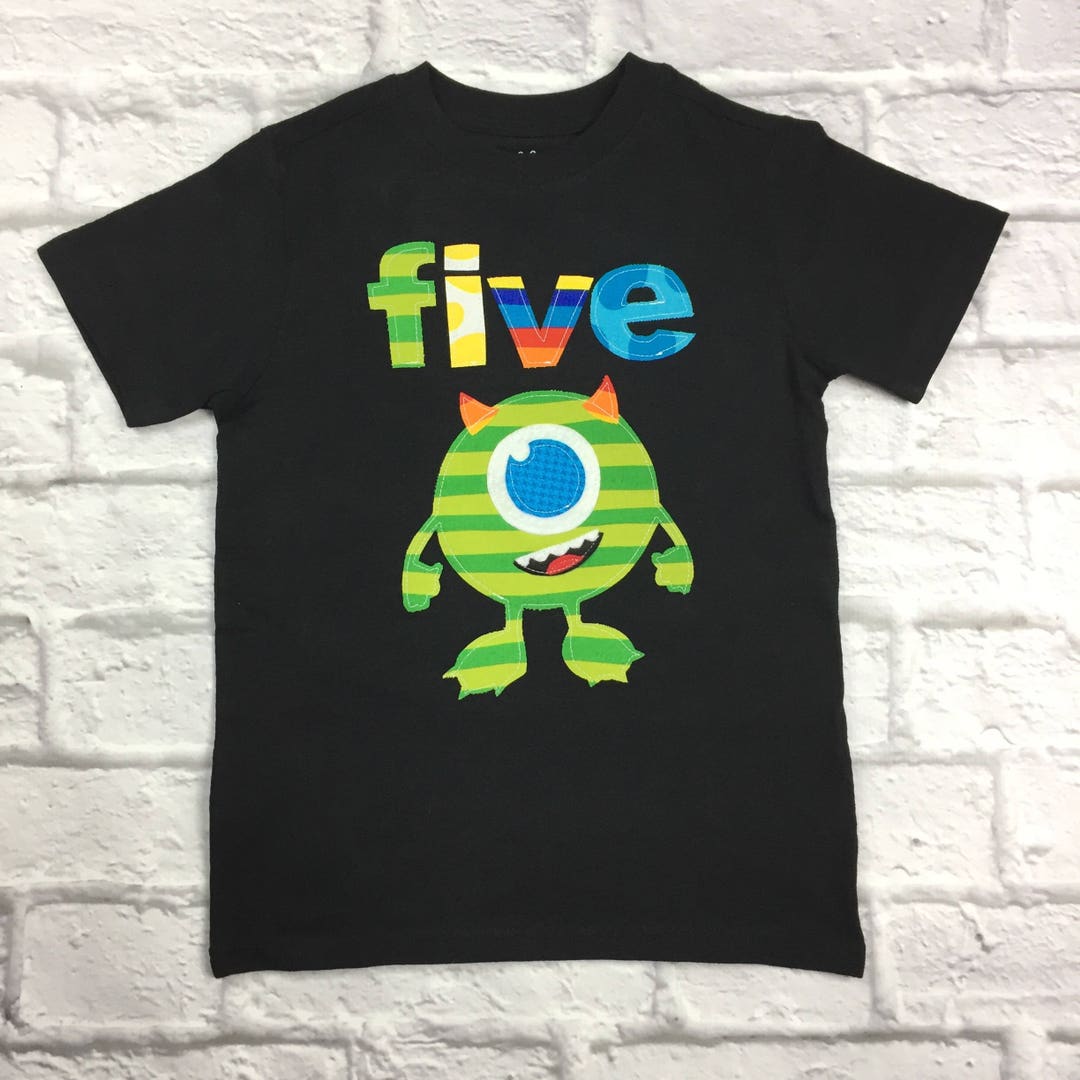 Mike Monster Birthday Shirt With Name and Age - Etsy