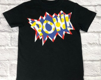 Super Hero Shirt with Name and Age