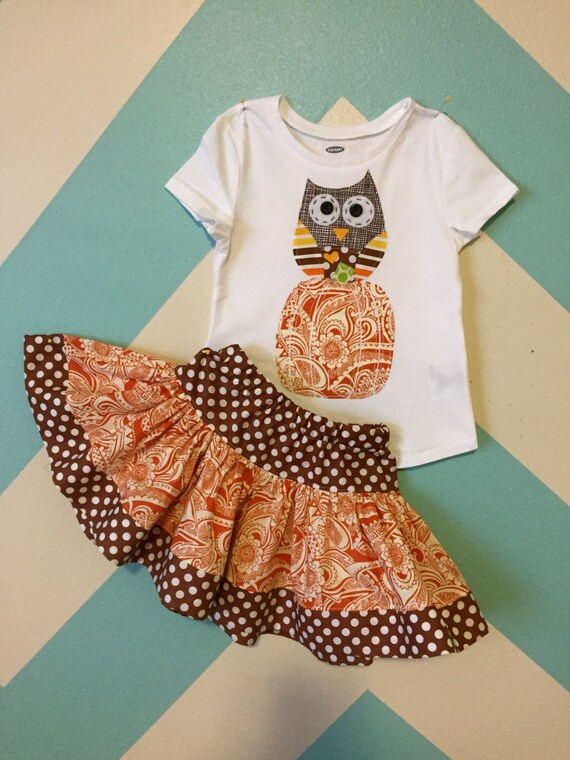Items similar to Thanksgiving or Halloween Fall Owl Outfit ...