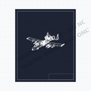 May include: A white wireframe technical drawing of an A-10 Thunderbolt II aircraft centered on a dark blue grid background. The text DIGITAL DOWNLOAD - DO NOT COPY is visible in a faint, diagonal watermark across the center of the image.