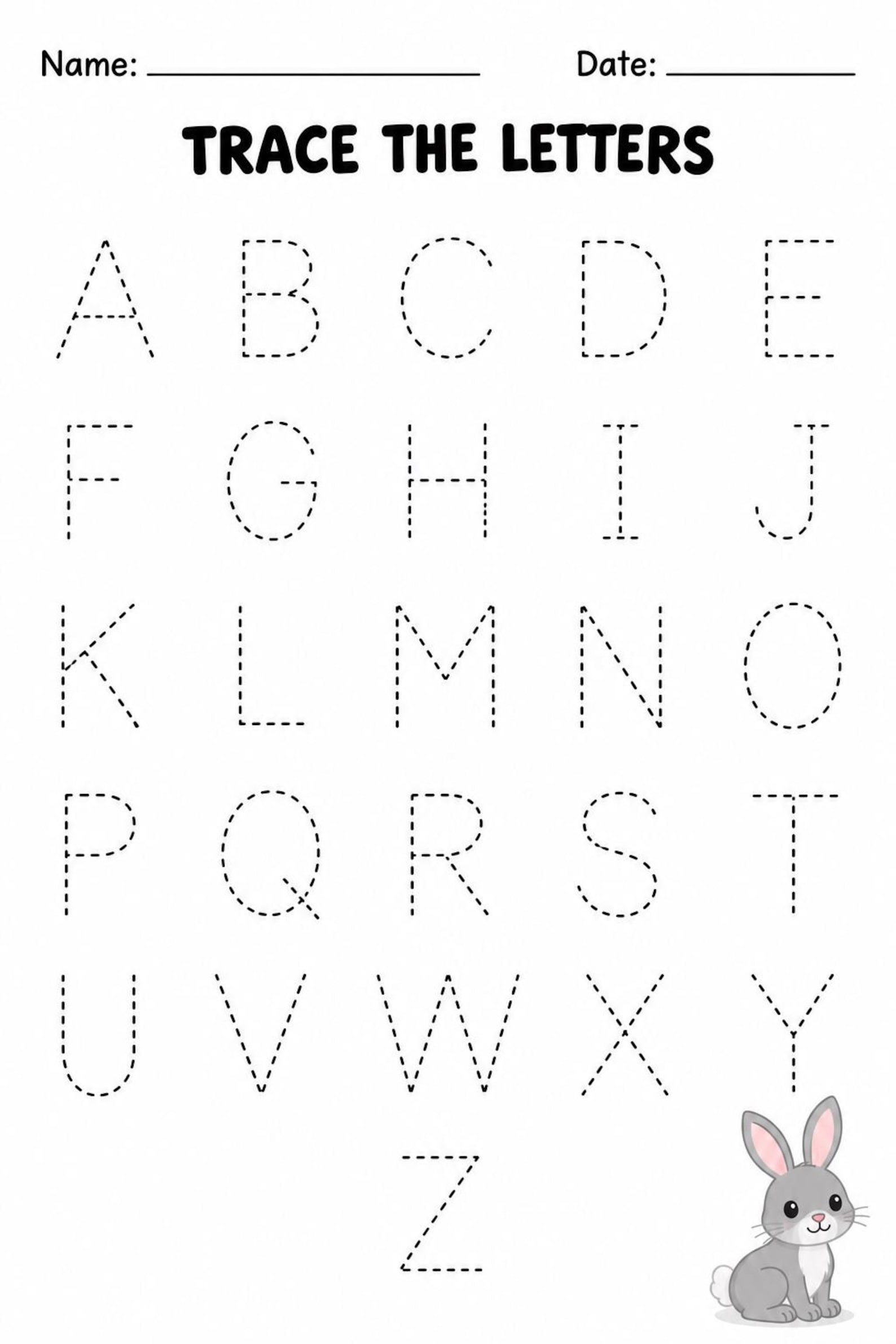Trace Abc R Alphabet Tracing Worksheets - Etsy