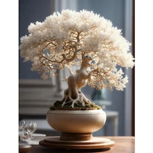 Muda viva de bonsai de salgueiro-branco anão | Árvore ornamental de crescimento rápido | Planta de jardim com fácil enraizamento | Presente de bonsai exclusivo