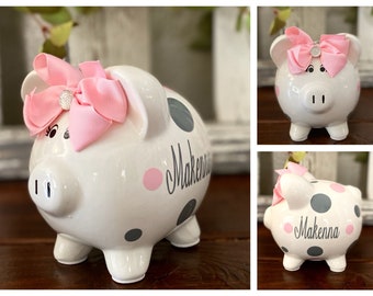 plastic piggy banks for girls