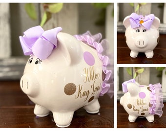 girly piggy bank