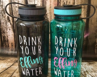 Water bottle sayings | Etsy