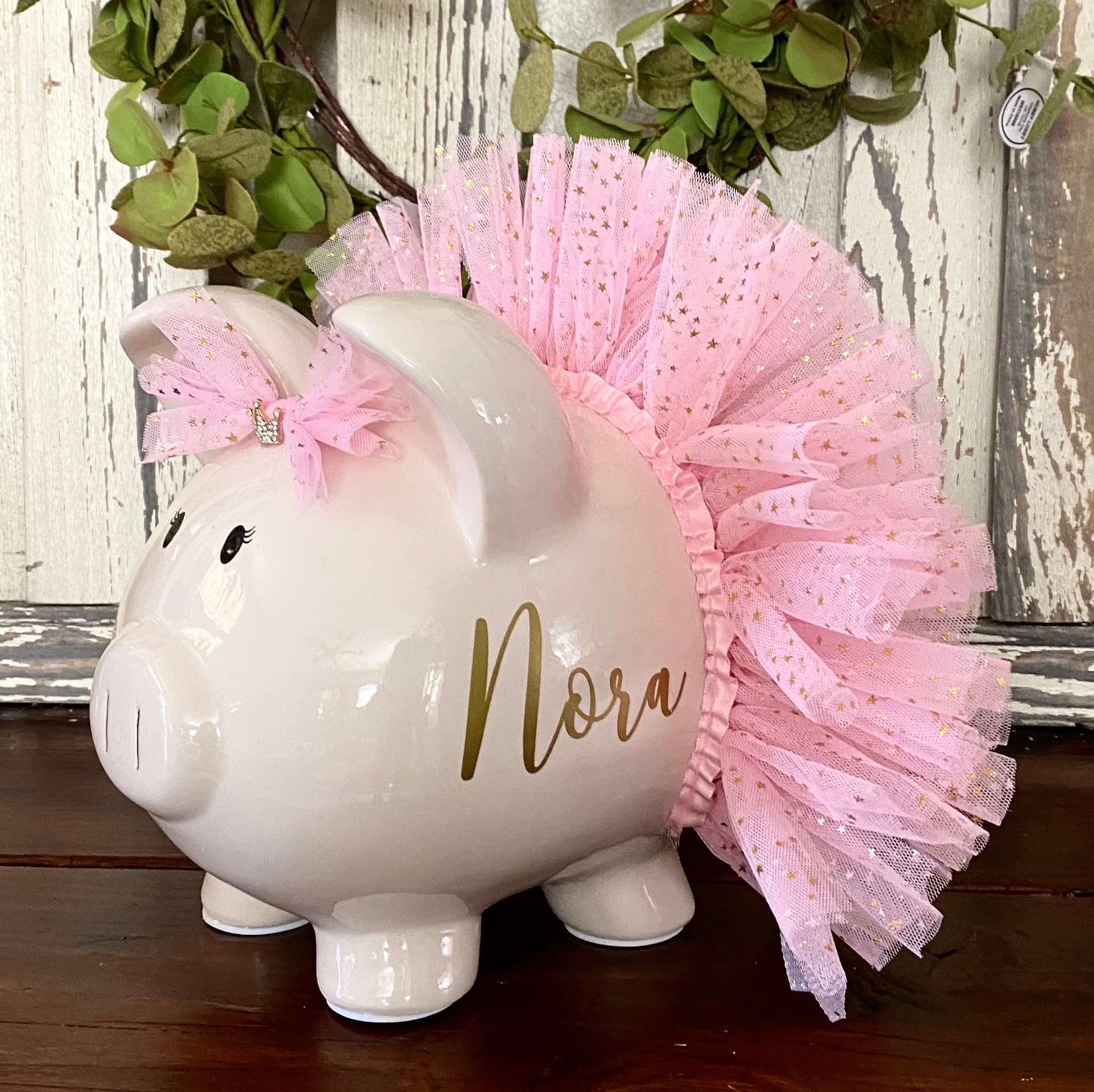 Extra Large Personalized Pink Piggy bankpiggy banks for | Etsy