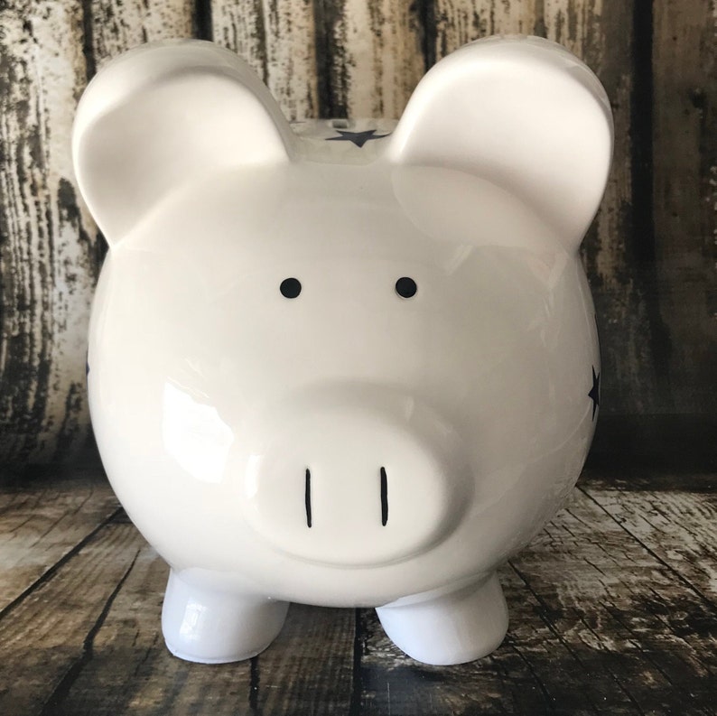 Extra large Personalized piggy bank star piggy bank banks Etsy