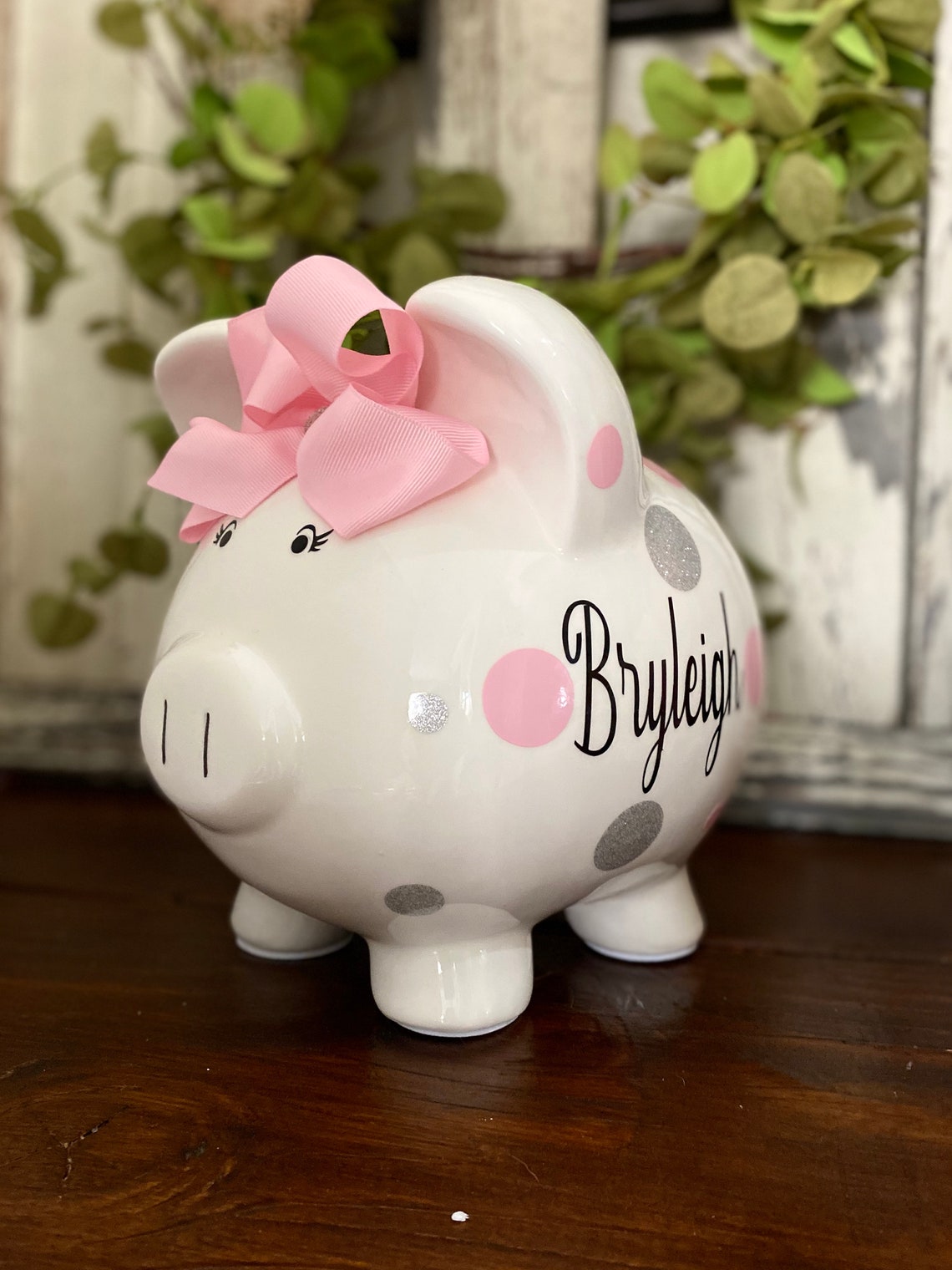 Personalized Extra Large Piggy bank Piggy banks for girls Etsy