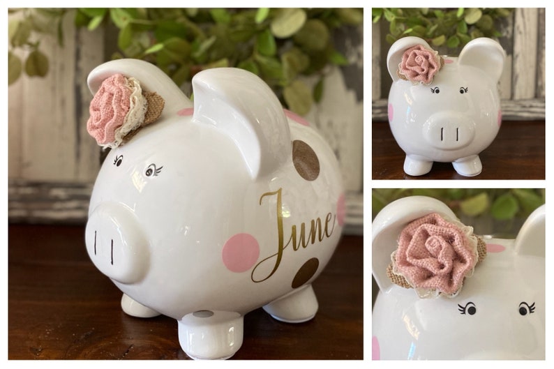 large personalized piggy banks