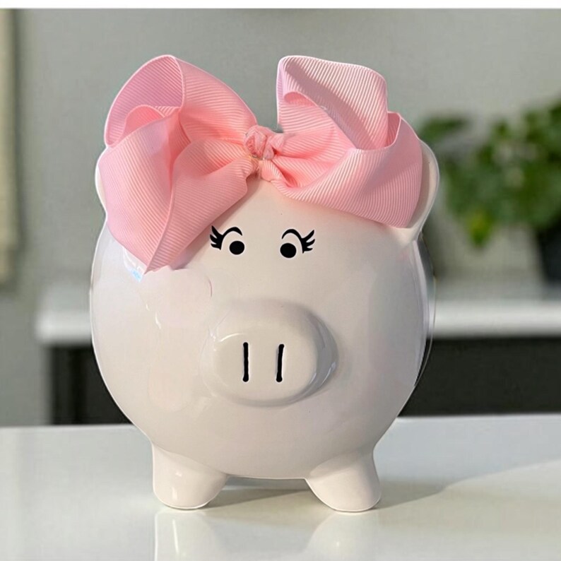 Personalized tulip flower Piggy Banks for girls - banks for girls - girl bank - piggy bank - wildflower bank - tulips piggy bank - kid bank 画像 4