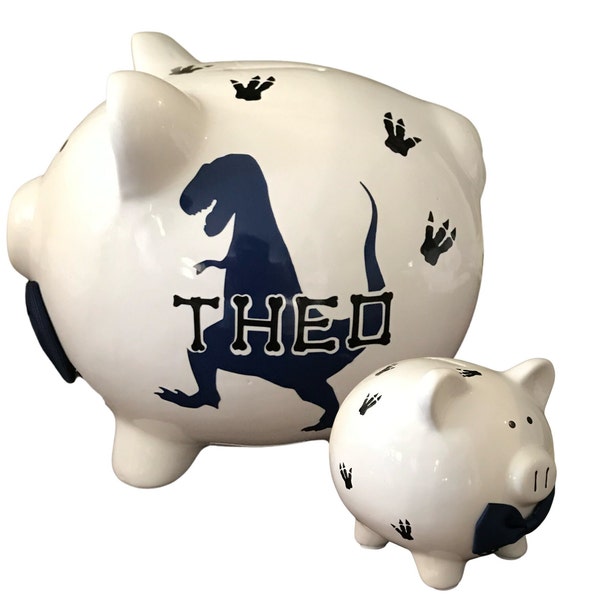 Dinosaur Piggy Bank Etsy