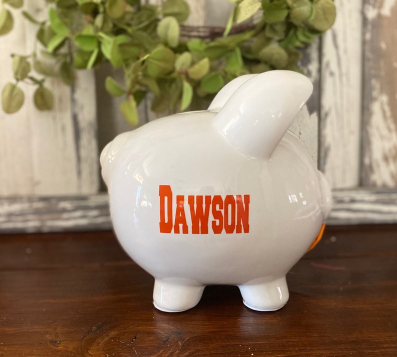 Personalized Large Football Piggy Bankpiggy Banks for Etsy