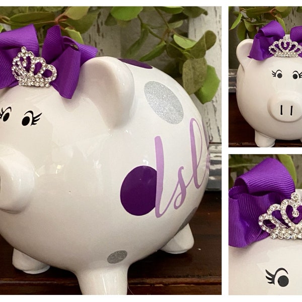 Piggy Bank Stopper Etsy