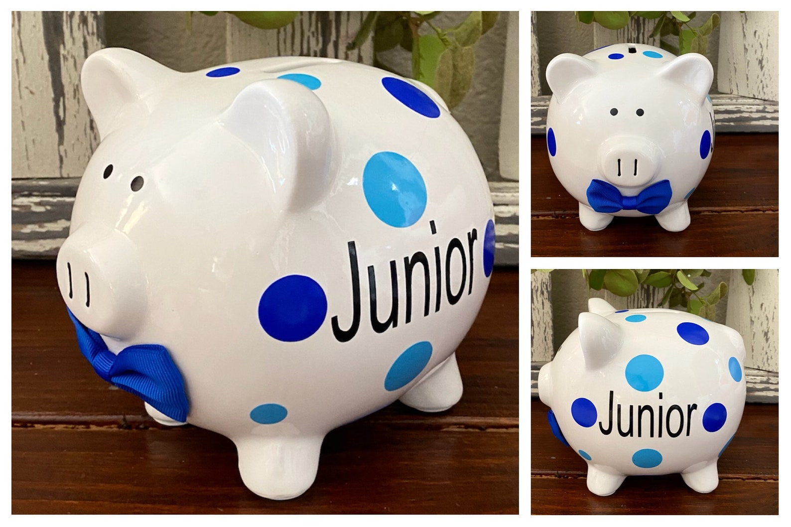 Personalized Boys Piggy Bank Piggy Banks for Boys Dark Blue Etsy