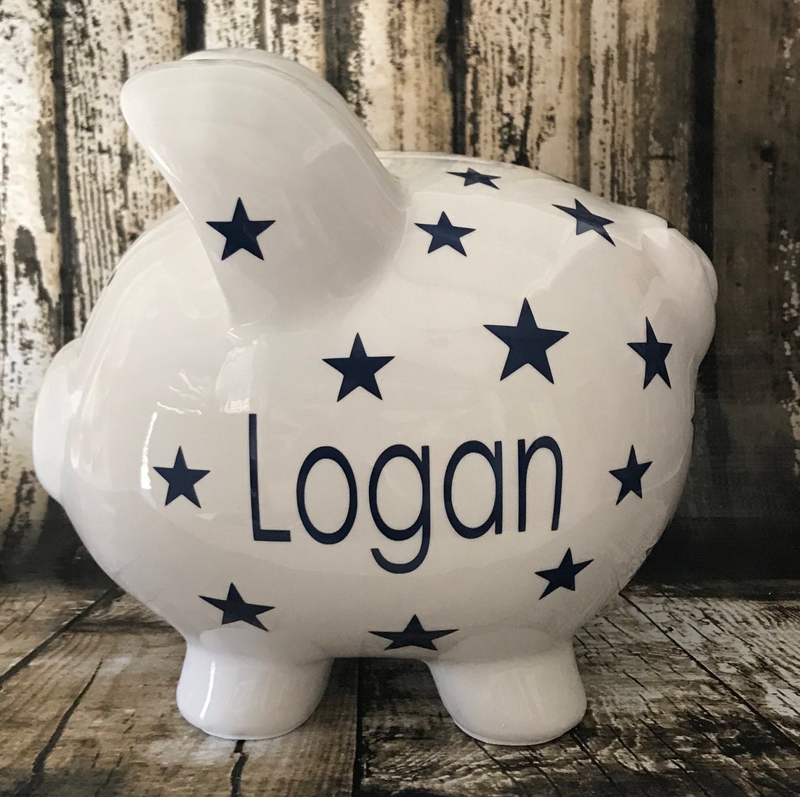 Extra large Personalized piggy bank star piggy bank banks Etsy