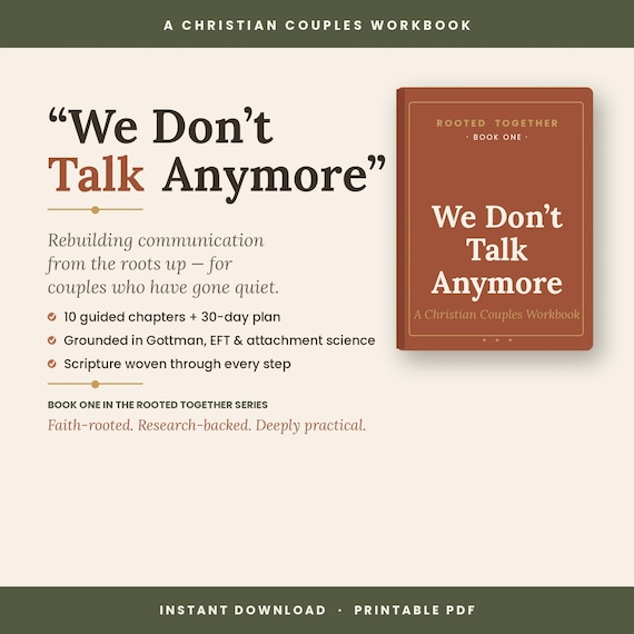 Christian Couples Workbook | Rebuilding Communication, Faith-Based (Printable PDF)
