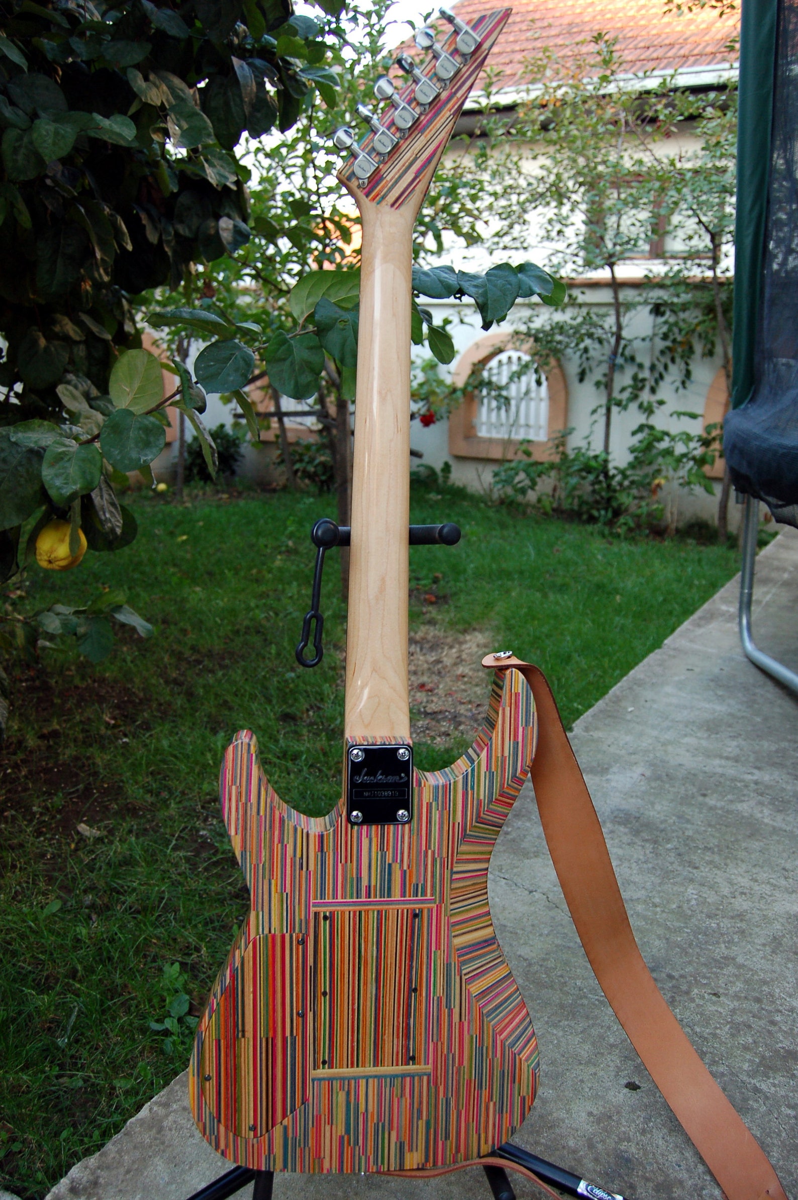 Recycled Skateboard Guitar Jackson Dinky Style Handmade Etsy