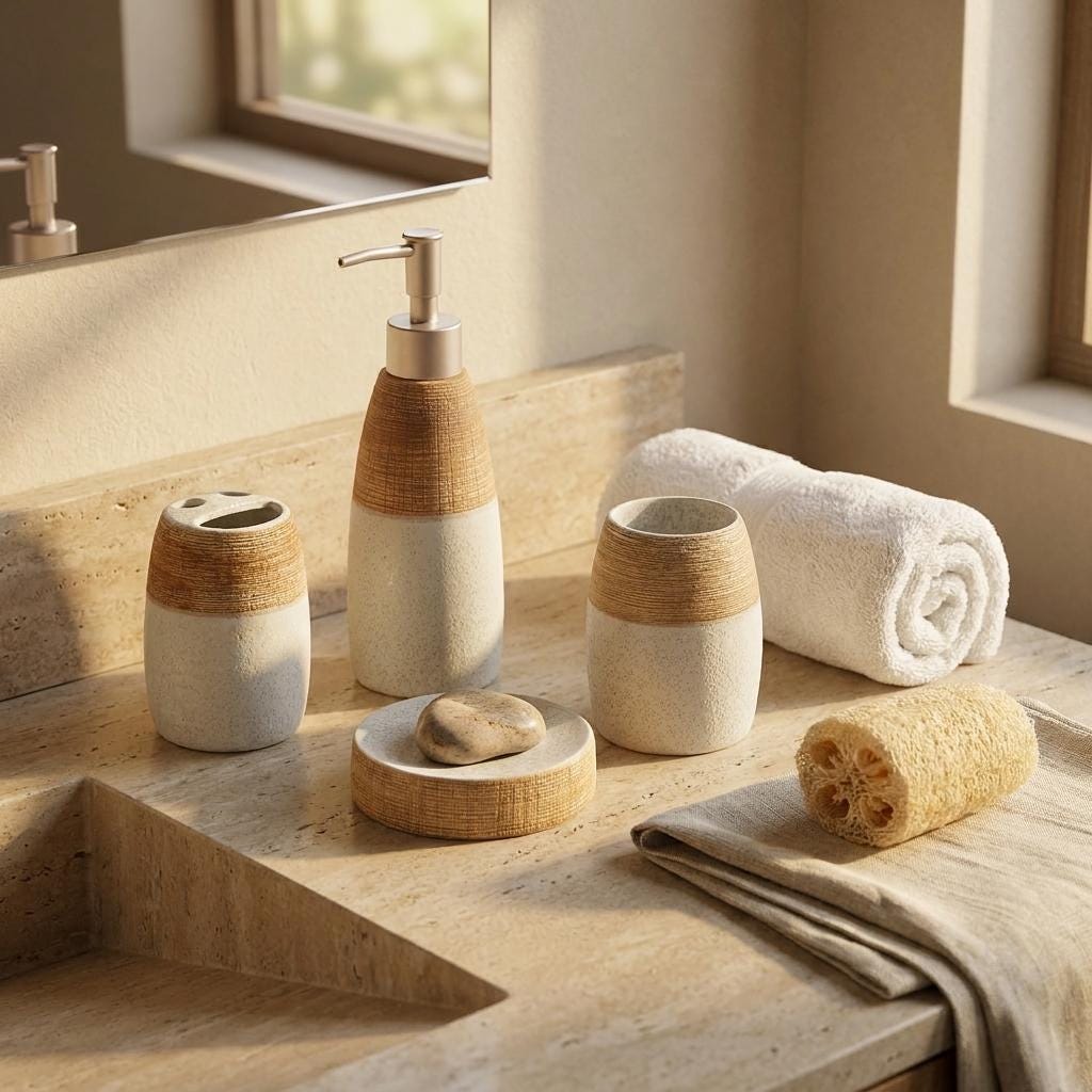 Keramik badezimmer set