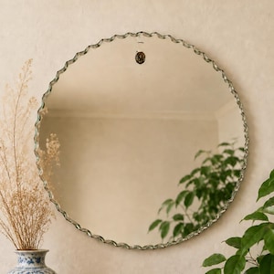 Antique Frameless Vintage Mirror - Etsy