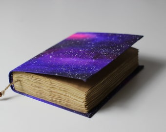 MADE TO ORDER! Cosmic notebook journal old paper universe nebula cosmos journal