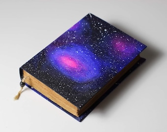 MADE TO ORDER! Cosmic notebook journal old paper universe nebula cosmos journal