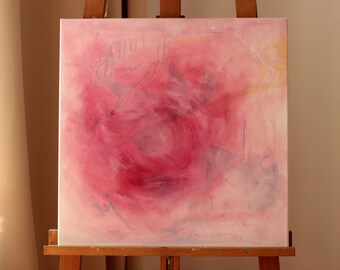 PAIN & POWER Original Abstract Painting, Acryl on canvas 50x50cm