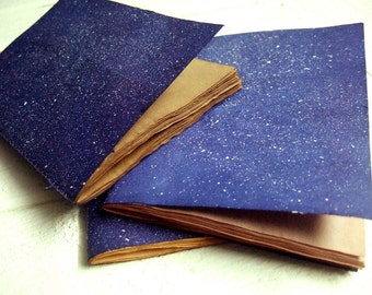 Cosmos - Jotter, Pocket Notebook, Mini Journal with antique paper