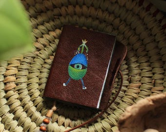 INTIMATE - SMALL Journal with eye, handmade notebook
