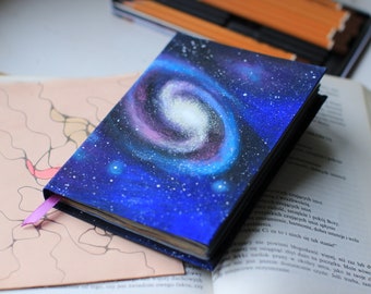 made to order  Galaxy NEBULA  cosmic  journal, travel journal, book journal, notebook, colorful paper