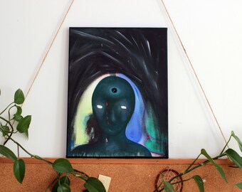 FEAR Original Art Painting , Acryl on canvas