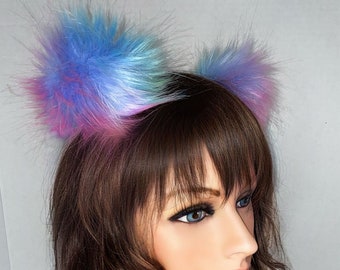 Stash Buns, Clip on Buns, Fur Buns, Rave Ears, Festival Stash, Faux Fur Ears, Clip on Accessories, Secret Stash