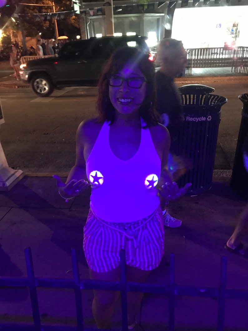 LED Pasties Star Light up Nipple Covers by Sasswear Etsy