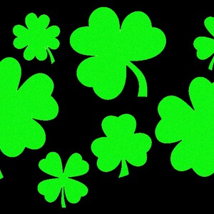 Neon Glow Body Stickers St Patricks Day, Black Light Run, Green Clovers, Shamrock Tattoo, Glow Costume, Stripper Clothes, Rave Wear image 3