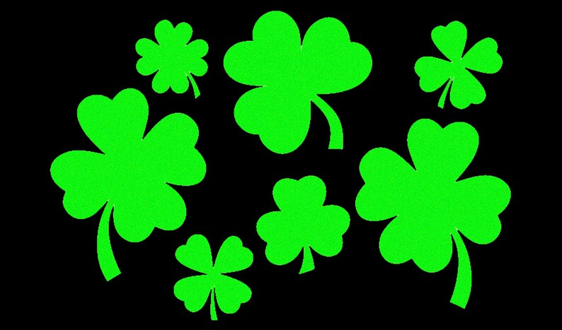 Neon Glow Body Stickers St Patricks Day, Black Light Run, Green Clovers, Shamrock Tattoo, Glow Costume, Stripper Clothes, Rave Wear image 3