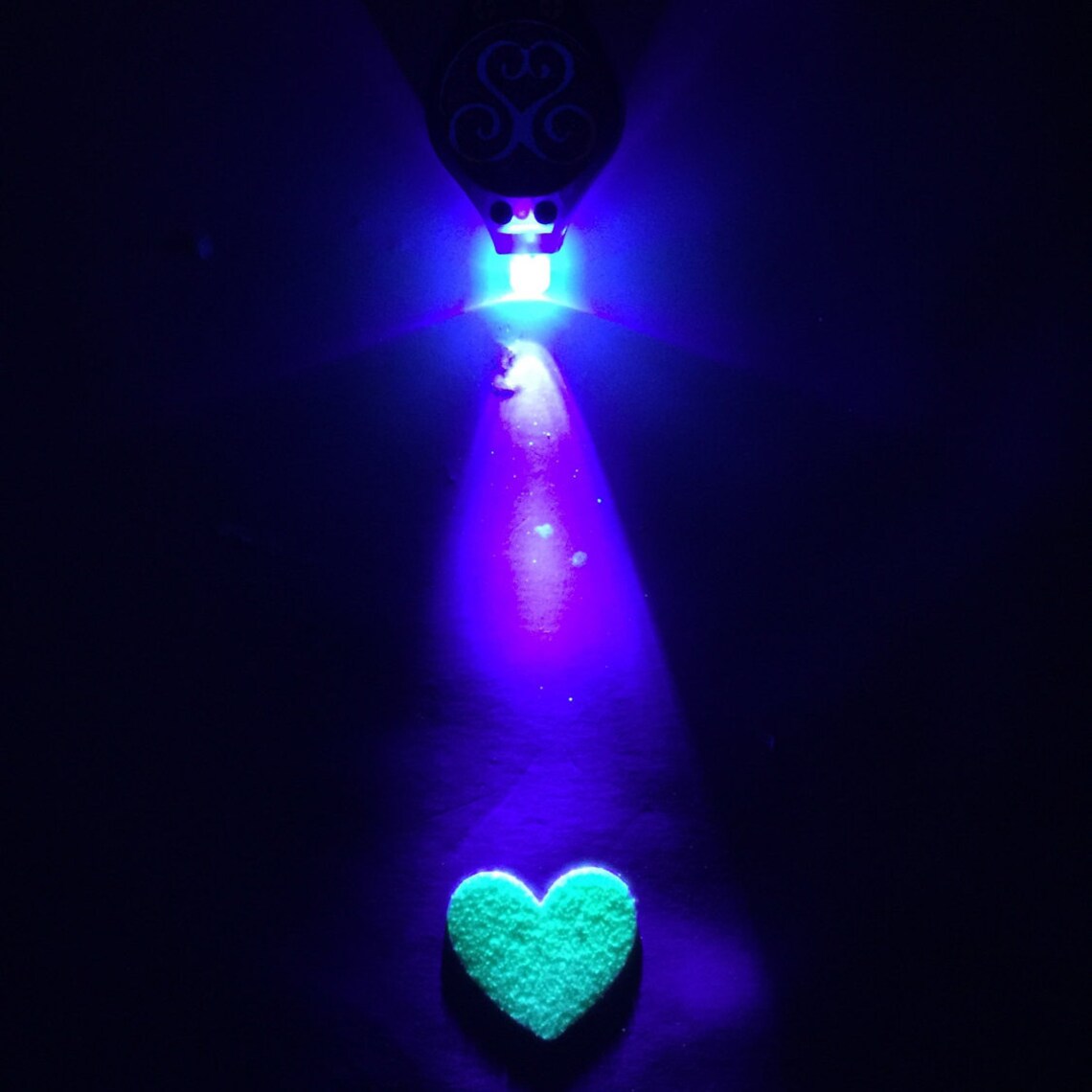 Blacklight Necklace Key Chain UV LED Light Necklace Etsy