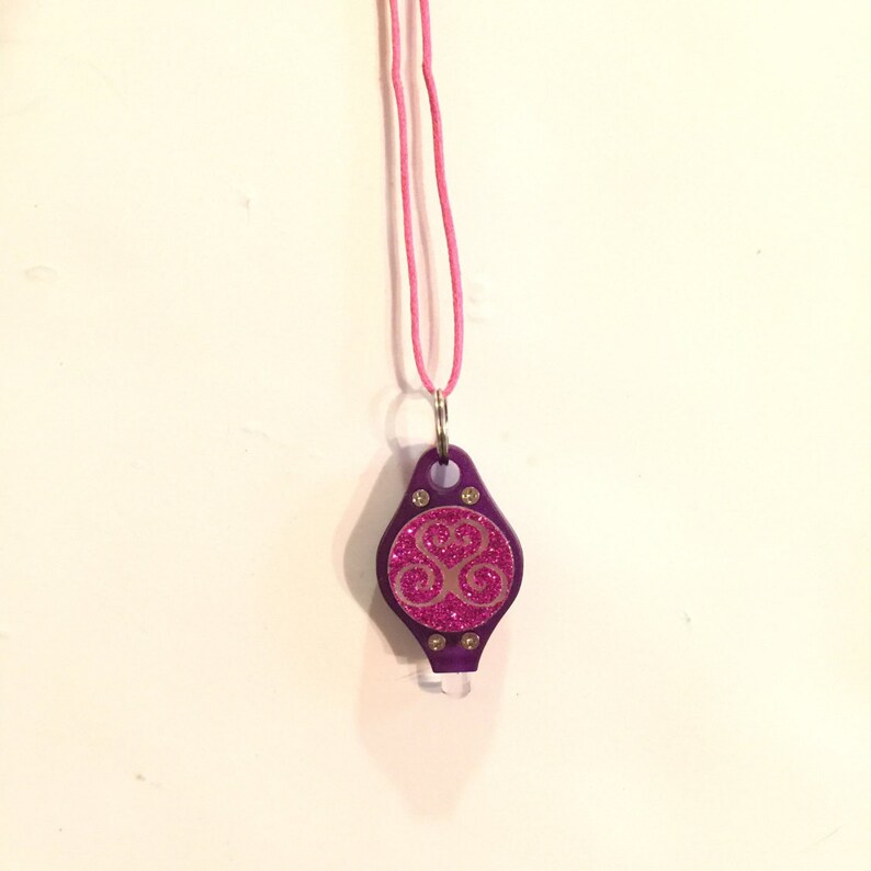 Blacklight Necklace Key Chain UV LED Light Necklace Etsy